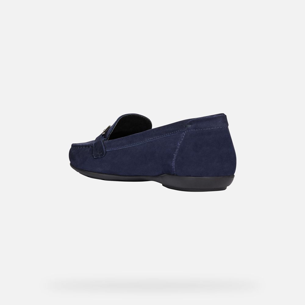 Geox Bayan Loafers Koyu Mavi - Annytah - LRA-763042